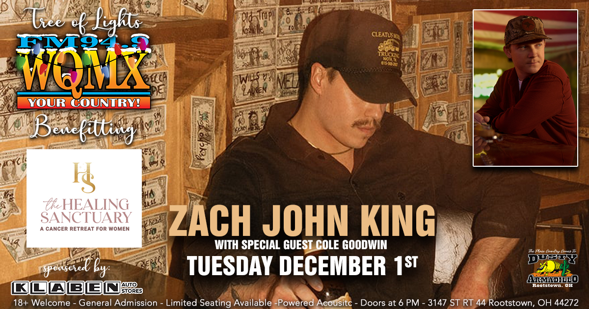WQMX Tree of Lights Charity Concert with Zach John King & Cole Goodwin